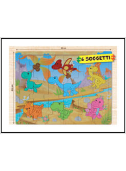 PUZZLE IN LEGNO (DISPLAY DA 18 PZ.)