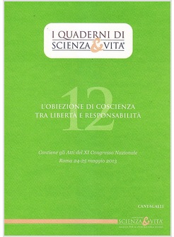 QUADERNI DI SCIENZA E VITA 12 OBIEZIONE DI COSCIENZA TRA...