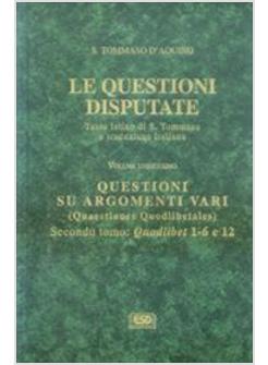 QUESTIONI DISPUTATE VOL.11