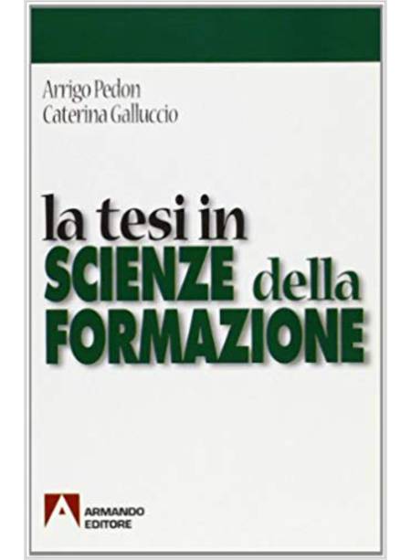 TESI IN SCIENZE DELLA FORMAZIONE (LA)