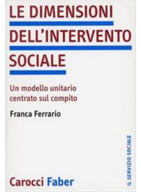 DIMENSIONI DELL'INTERVENTO SOCIALE (LE)