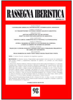 RASSEGNA IBERISTICA. VOL. 98