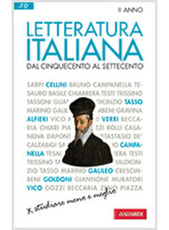 LETTERATURA ITALIANA VOL 2 DAL CINQUECENTO AL SETTECENTO.