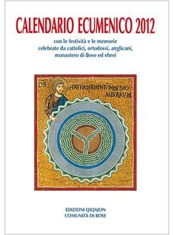 CALENDARIO ECUMENICO 2012