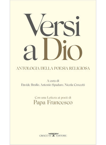 VERSI A DIO ANTOLOGIA DELLA POESIA RELIGIOSA