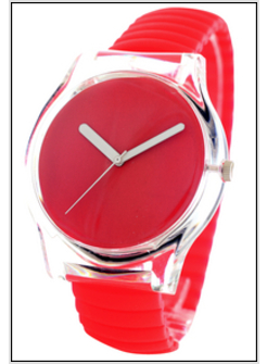 OROLOGIO FAHION ROSSO