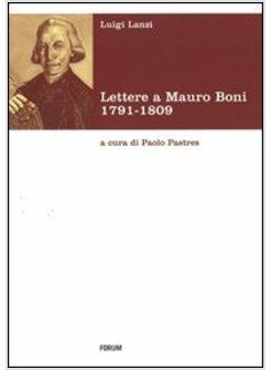 EPISTOLARIO CON MAURO BONI (L')