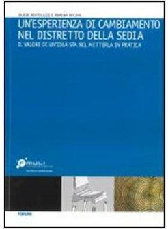 ESPERIENZA DI CAMBIAMENTO NEL DISTRETTO DELLA SEDIA IL VALORE DI UN'IDEA STA (U