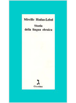 STORIA DELLA LINGUA EBRAICA