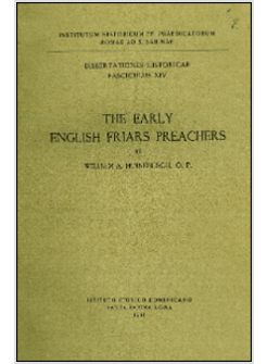 EARLY ENGLISH FRIARS PREACHERS (THE)