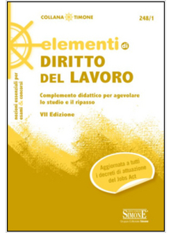 ELEMENTI DI DIRITTO DEL LAVORO