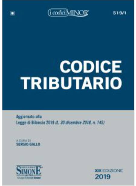 CODICE TRIBUTARIO MINOR 