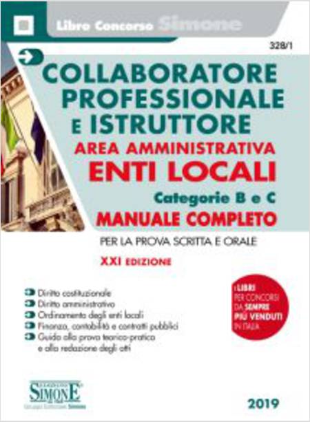 COLLABORATORE PROFESSIONALE E ISTRUTTORE. AREA AMMINISTRATIVA. ENTI LOCALI