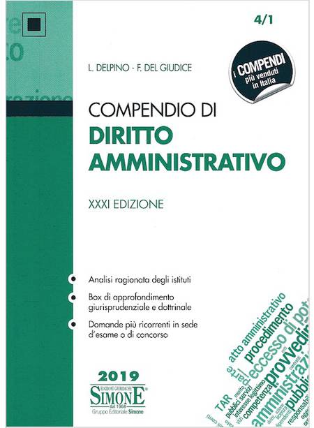 COMPENDIO DI DIRITTO AMMINISTRATIVO XXXI ED.