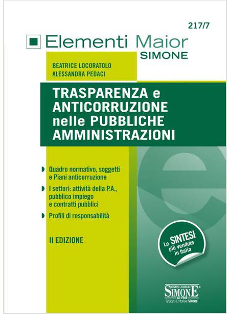 TRASPARENZA E ANTICORRUZIONE NELLE PUBBLICHE AMMINISTRAZIONI