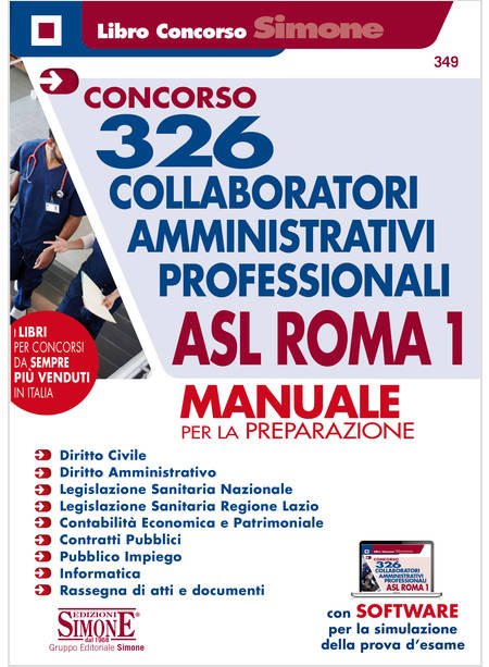 CONCORSO 326 COLLABORATORI AMMINISTRATIVI PROFESSIONALI ASL ROMA 1