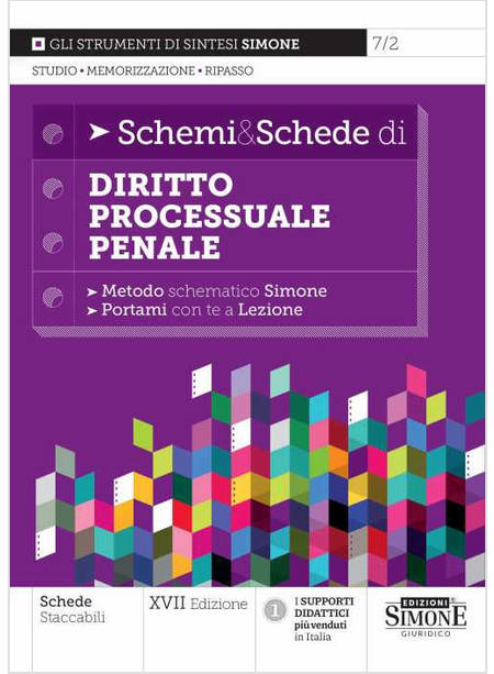 SCHEMI & SCHEDE DI DIRITTO PROCESSUALE PENALE