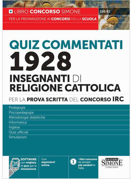 CONCORSO IRC 1928 INSEGNANTI DI RELIGIONE QUIZ COMMENTATI PER LA PROVA SCRITTA 