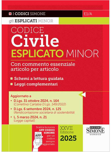 CODICE CIVILE ESPLICATO. EDIZ. MINOR. CON ESPANSIONE ONLINE