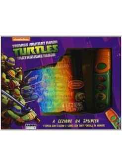 A LEZIONE DA SPLINTER. TURTLES TARTARUGHE NINJA. CON GADGET