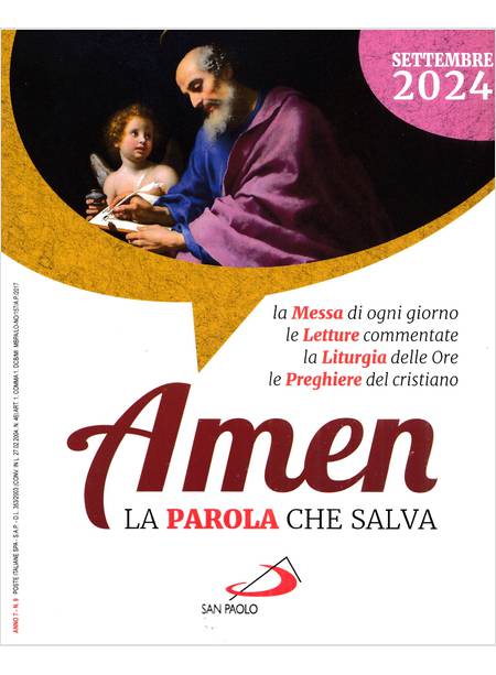 AMEN LA PAROLA CHE SALVA SETTEMBRE 2024