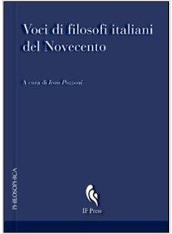 VOCI DI FILOSOFI ITALIANI DEL NOVECENTO