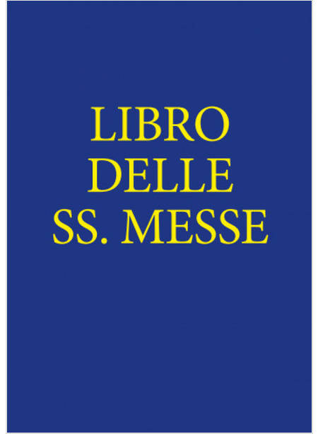 LIBRO DELLE SANTE MESSE PER LA FIRMA DEL CELEBRANTE