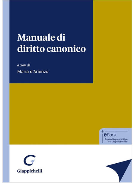 MANUALE DI DIRITTO CANONICO