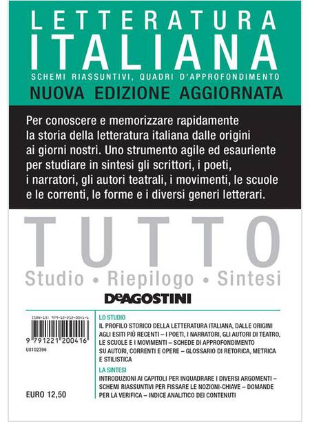 TUTTO LETTERATURA ITALIANA. NUOVA EDIZ.