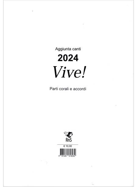 VIVE! AGGIUNTA CANTI PARTI CORALI E ACCORDI FORMATO A4