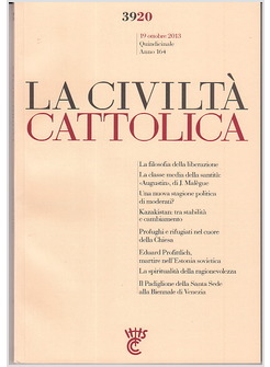 CIVILTA' CATTOLICA 3920  19 OTTOBRE 2013