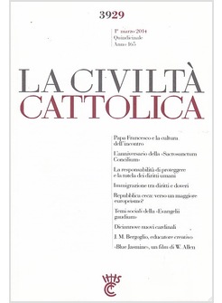 LA CIVILTA' CATTOLICA 3929 1 MARZO 2014