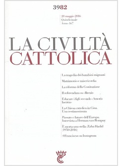 LA CIVILTA' CATTOLICA 3982 28-05-2016    LA RIFORMA DELLA COSTITUZIONE