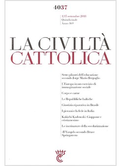 LA CIVILTA' CATTOLICA 4037 1/15 SETTEMBRE 2018