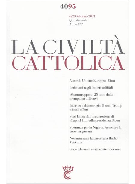 LA CIVILTA' CATTOLICA 4095 06/20 FEBBRAIO 2021  INTERNET E DEMOCRAZIA