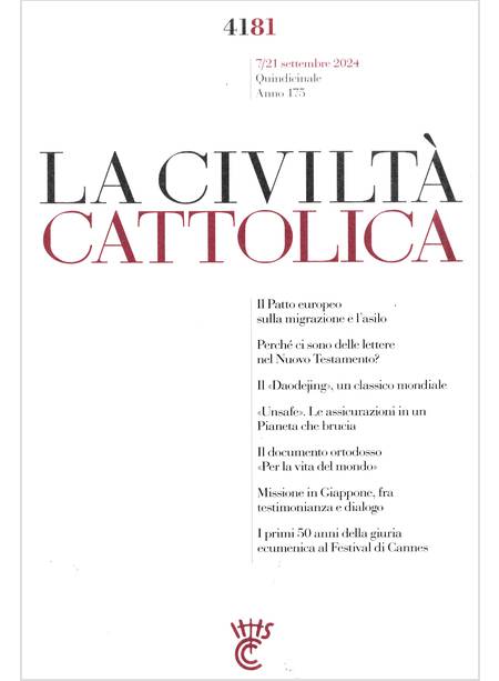 LA CIVILTA' CATTOLICA 4181 7/21 SETTEMBRE 2024 IL DOCUMENTO ORTODOSSO