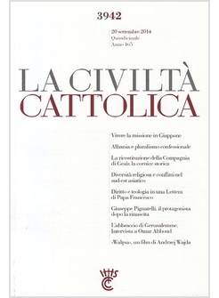 LA CIVILTA' CATTOLICA 3942 20 SETTEMBRE 2014